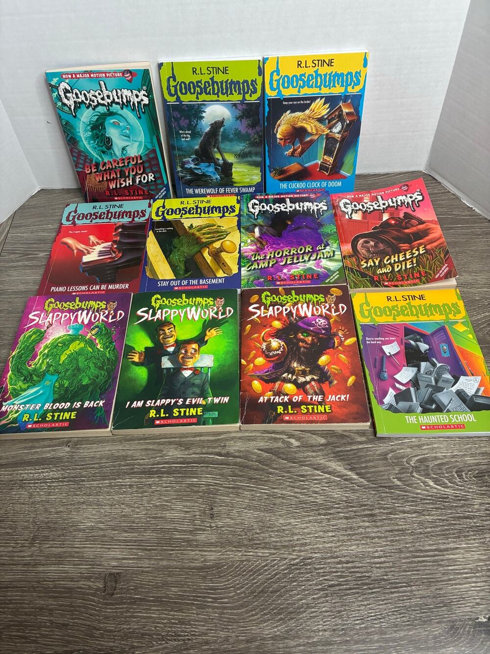 Lot of 11 R.L. Stine Goosebumps Paperback Books Collector's TV Horror